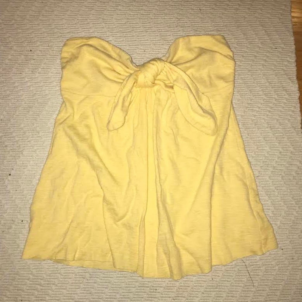 Yellow Bow Tie Top